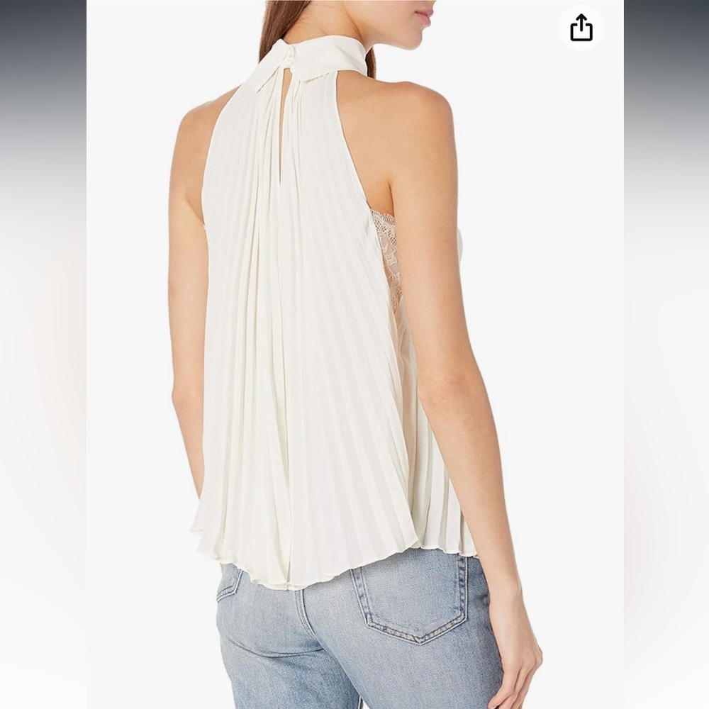 Bailey 44 Pleated Halter neck Blouse